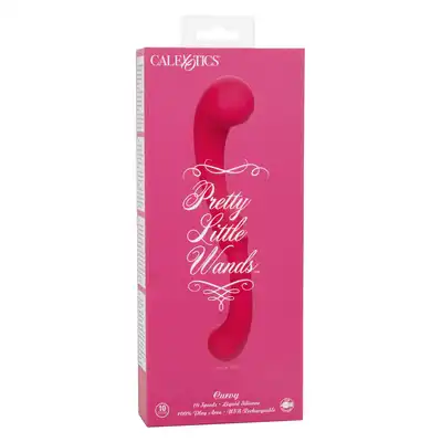Calexotics -Pretty Little Wands Curvy. Wyjątkowy super elastyczny wibrator z 10 funkcjami wibracji. Wielokierunkowy, elastyczny korpus i rozkoszne, podwójne zakończenie