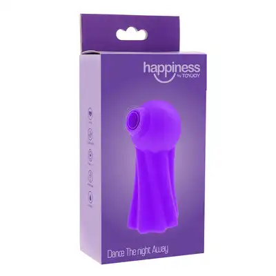 Happiness - Dance The Night Away . Precyzyjny stymulator łechtaczki o unikalnym kształcie i czarujących wibracjach. Mega Sale!