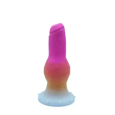 Kiotos Monstar - Beast 48. Kolorowe dildo w kształcie penisa egzotycznej bestii. 26,5 cm długości, 9,5 cm średnicy