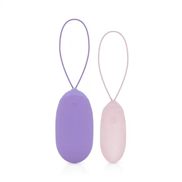 Luv Egg - Paars Purple XL. Wibrujące silikonowe jajeczko o długości 8 cm sterowane przez pilota. 3 tryby i 7 intensywności wibracji
