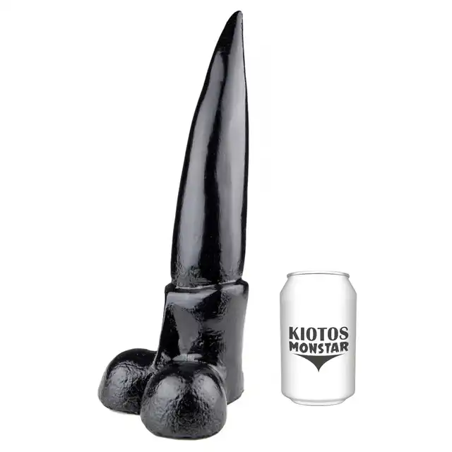 Kiotos Monstar - Kangaroo. Dildo w kształcie penisa kangura z wyraźnymi jądrami. 33 cm długości, 7 cm średnicy i solidna podstawa