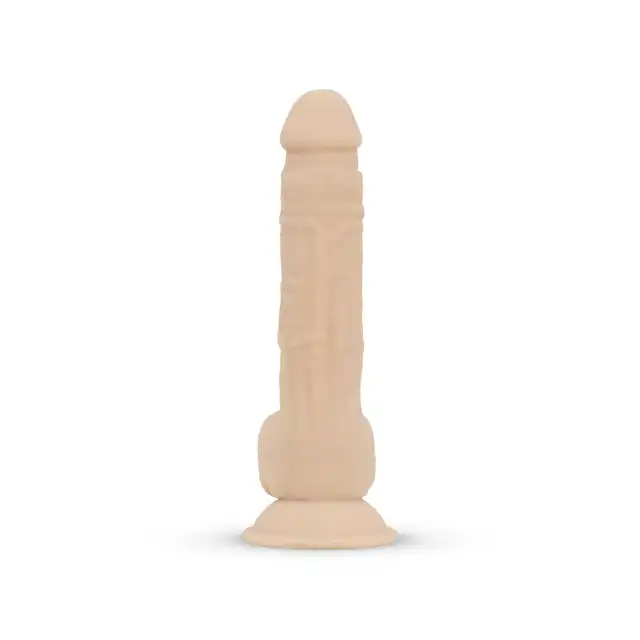 Real Fantasy - Quentin Realistic Dildo. Realistyczne silikonowe dildo z przyssawką. Hipoalergiczny materiał silexpan. 24 cm długości, 4,5 cm średnicy