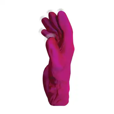 Fukuoku - Glove Massage Pink S. Niesamowita wibrująca rękawiczka. 5 wibrujących zakończeń. Multum rozwiązań!