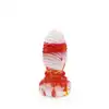 Kiotos Monstar - Beast 6. Marmurkowe dildo w kształcie jaja potwora o prążkowanej powierzchni. 6,5 cm średnicy