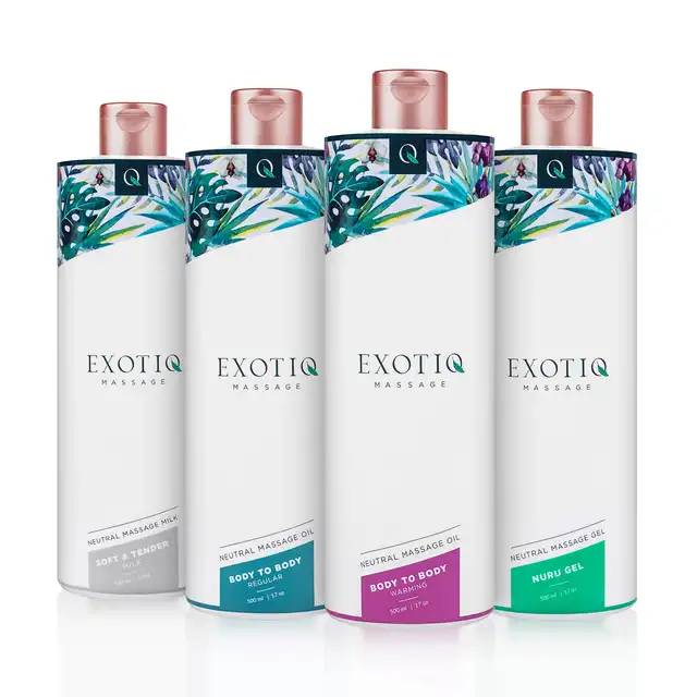 Exotiq - Body To Body Oil 500 ml. Neutralny olejek do zmysłowego masażu o doskonałym działaniu nawilżającym