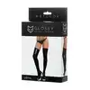 Glossy - Wetlook Lotis L. Połyskujące, czarne pończochy w stylu Wetlook. Idealne dopasowanie do ciała i podkreślenie nóg