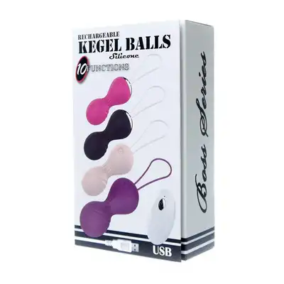 Bseries -  Vibrating Kegel Balls Purple. Wibrujące kulki gejszy na pilota. Super stymulacja połączona z treningiem mięśni kegla