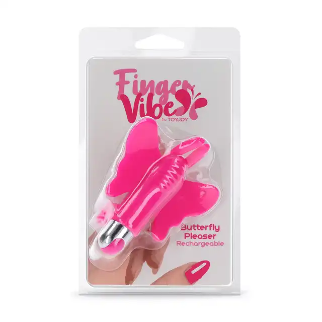 Toy Joy - Butterfly Pleaser Rechargeable. Wibrator na palec w kształcie motylka. Różnorodna stymulacja. 7 trybów wibracji 