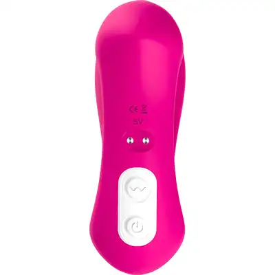 Stymulator silicone 2*9 vibration function Rose Red