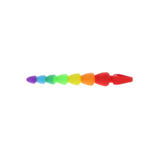 Toy Joy - Rainbow Heart Beads. Odlotowe, tęczowe koraliki analne w kształcie uroczych serduszek 