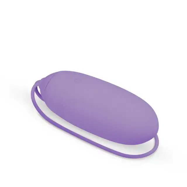 Luv Egg - Paars Purple XL. Wibrujące silikonowe jajeczko o długości 8 cm sterowane przez pilota. 3 tryby i 7 intensywności wibracji