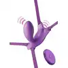 Fantasy For Her - G-Spot Butterfly Strap-On - elastyczny pas z wibratorem do punktu G. Baw się w domu i na mieście! 