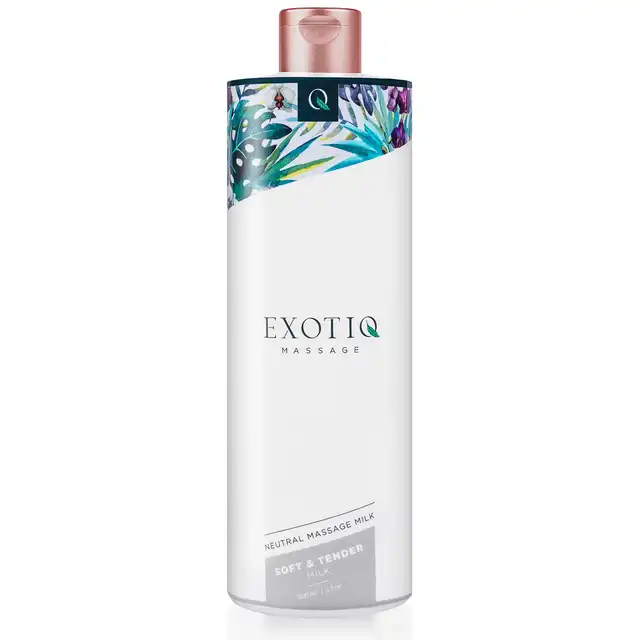 Exotiq - Soft &amp; Tender Massage Milk 500 ml. Nawilżające mleczko do erotycznego masażu. Cudownie koi. Idealne do gry wstępnej 