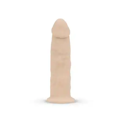 Real Fantasy - Parker Realistic. Dildo bez jąder z realistycznymi teksturami. Wysokiej jakości materiał silexpan. 19 cm długości, 4,7 cm średnicy