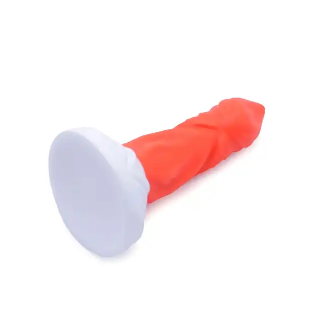 Kiotos Monstar - Beast 52. Teksturowane dwukolorowe dildo zwierzęcego potwora. 20,5 cm długości, 5 cm średnicy