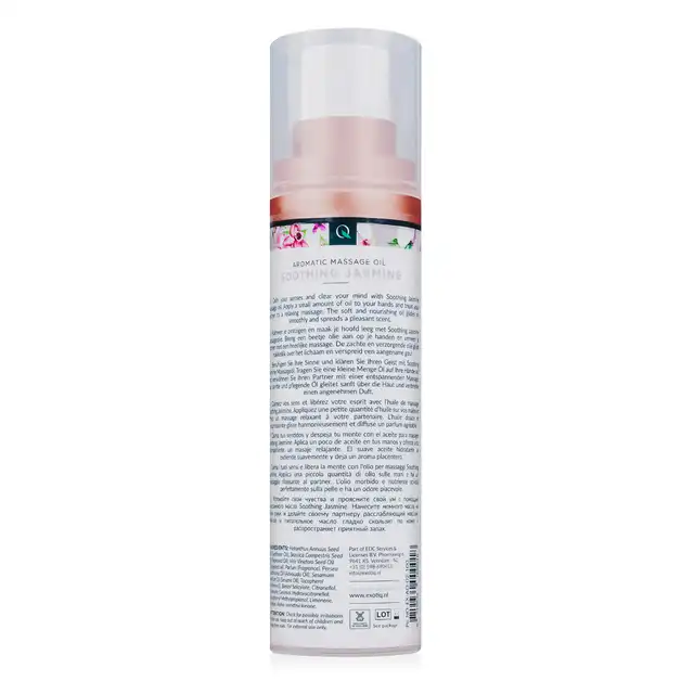 Exotiq - Massage Oil Sensual Soothing Jasmine. Olejek do masażu o doskonałej konsystencji. Zapach słodko zmysłowego jaśminu