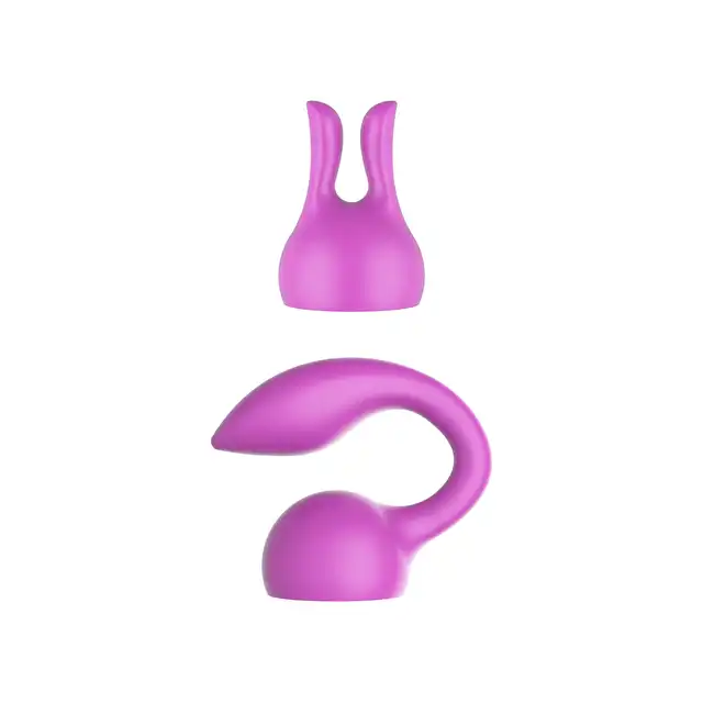 Xocoon - Attachments Personal Massager. Zestaw 2 silikonowych nakładek na magiczną różdżkę. Do łechtaczki i punktu G