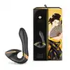 Shunga - SOYO - Intimate massager black - elegancki wibrator punktu G oraz stymulator łechtaczki i warg sromowych w jednym! 