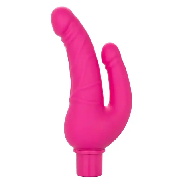 Calexotics - Stud Over &amp; Under. Ultra mocny podwójny wibrator penetrujący w kształcie dwóch penisów. Wyjątkowe 12 funkcji wibracji dają możliwość idealnej personalizacji