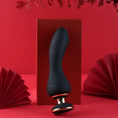 Shunga - SANYA - Intimate massager black - luksusowy wibrator do stymulacji waginalnej lub łechtaczki z hipoalergicznego silikonu 