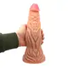 Kiotos Monstar - Beast 29. Monstrualne cieliste dildo w kształcie penisa humanoidalnego potwora. 27,5 cm długości, 8,5 cm średnicy