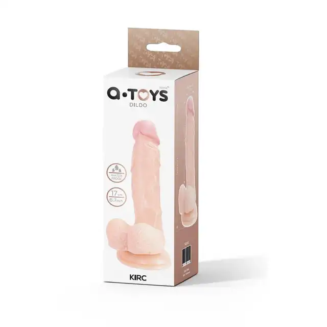 A-Toys - Kirc. Realistyczne dildo z przyssawką. Naturalny kolor i naturalne doznania. Zamocuj na każdej płaskiej powierzchni i baw się bez użycia rąk