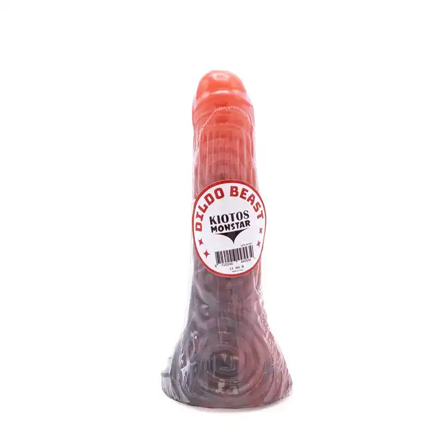 Kiotos Monstar - Beast 41. Dildo bestii z niezwykłą teksturą. 21 cm długości, 4,3 cm średnicy. Bardzo ozdobne. 
