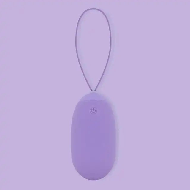 Luv Egg - Paars Purple XL. Wibrujące silikonowe jajeczko o długości 8 cm sterowane przez pilota. 3 tryby i 7 intensywności wibracji