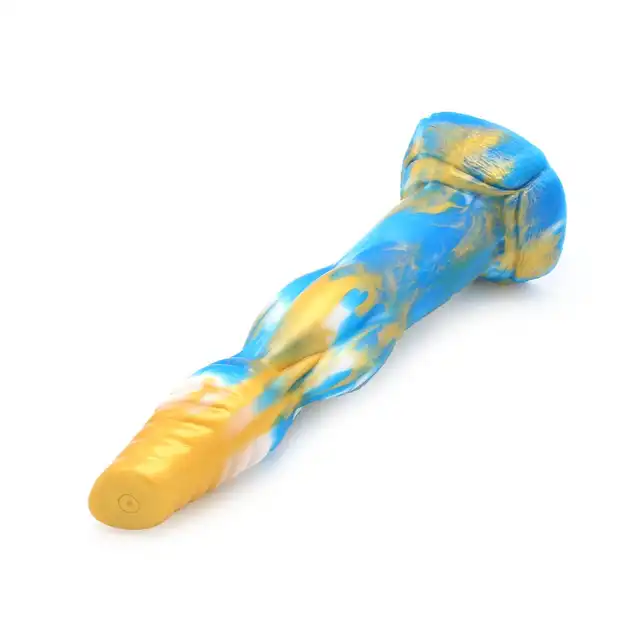 Kiotos Monstar - Beast 19. Niezwykłe dildo. Penis kosmity, unikalne żłobienia. 25 cm długości, 6 cm średnicy 