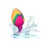 Calexotics - Cheeky Large Tie-Dye Plug - silikonowy, gładki korek analny z oryginalną kolorystyką