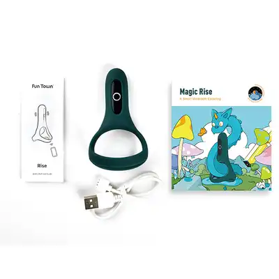 Magic Motion - Rise Smar Cockring. Wielofunkcyjny pierścień na penisa sterowany na aplikację. Nieograniczony zasięg 