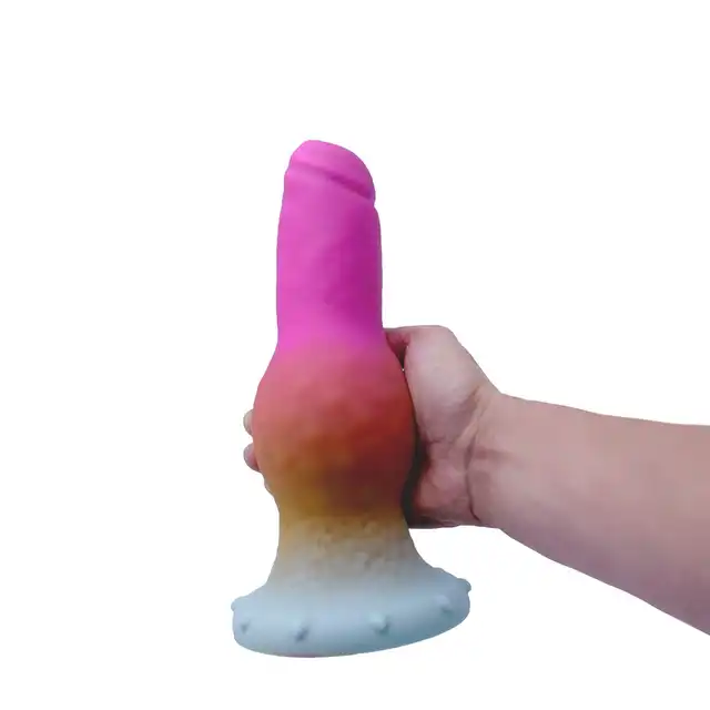 Kiotos Monstar - Beast 48. Kolorowe dildo w kształcie penisa egzotycznej bestii. 26,5 cm długości, 9,5 cm średnicy