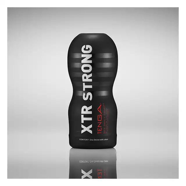 Tenga - Original Vacuum Cup Extra Strong. Masturbator  w ultra wygodnym kubeczku. Wyjątkowo mocny materiał idealnie stymuluje całego członka. Poznaj najsilniejszą stymulację Tengi.