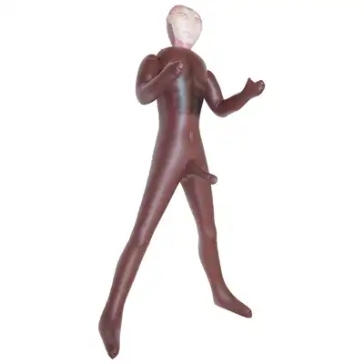 Bseries -  Kickboxer. Dmuchana męska lalka z nadrukiem włosów na klatce piersiowej. Otwór analny, penis 20 cm. Super zabawa gwarantowana. 