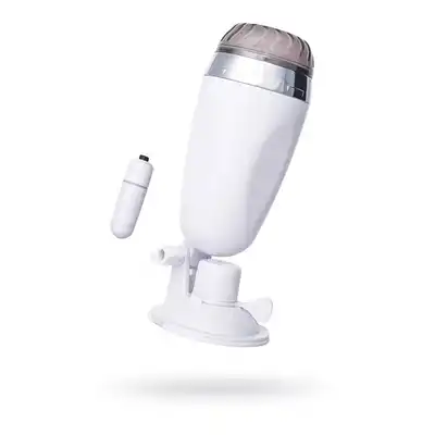 A-Toys - Coochy. Masturbator z wibracjami w formie waginy. Poręczna obudowa z przyssawką i regulacją kąta nachylenia