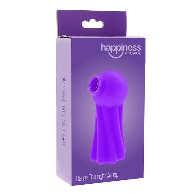 Happiness - Dance The Night Away . Precyzyjny stymulator łechtaczki o unikalnym kształcie i czarujących wibracjach. Mega Sale!