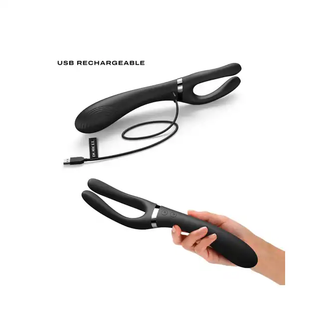 Dorcel - Infinite Joy. Wibrator wielofunkcyjny w formie orgazmicznej różdżki. Gadżet unisex do użytku zewnętrznego i wewnętrznego