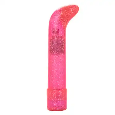 Sparkle - Sparkle Mini G- Vibe. Różowy brokatowy wibrator do stymulacji punktu G 