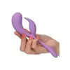 Calexotics - Elle Liquid Silicone Dual Flicker Purple - wibrator premium o ergonomicznym kształcie z wyjątkowym króliczkiem do stymulacji