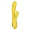 Calexotics - California Dreaming - San Diego Seduction Yellow - wibrator z króliczkiem. Końcówka z ruchem pulsacyjnym do perfekcyjnej stymulacji punktu G 