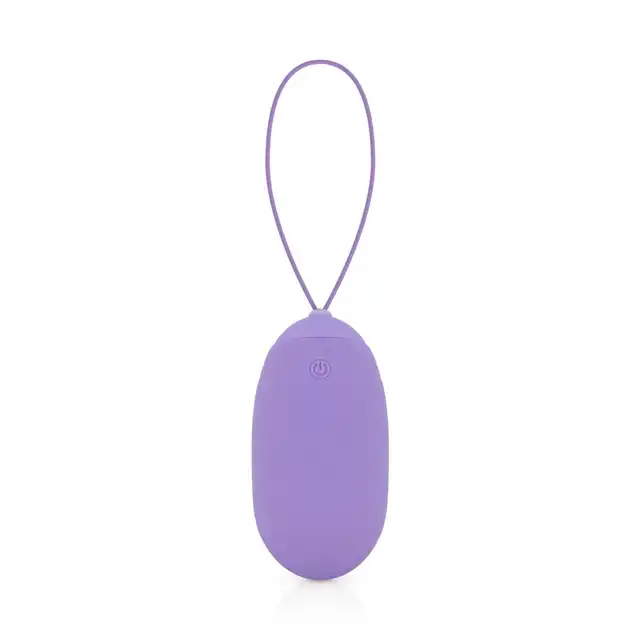 Luv Egg - Paars Purple XL. Wibrujące silikonowe jajeczko o długości 8 cm sterowane przez pilota. 3 tryby i 7 intensywności wibracji