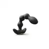 Dorcel - Flexi Balls - Anal Vibrator with Remote Control - Black - wibrator analny z koralikami i zdalnie sterowanym pilotem 