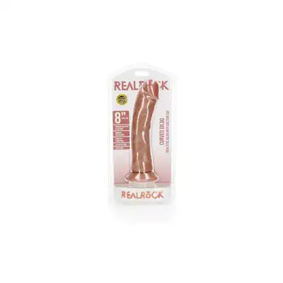 Curved Realistic Dildo with Suction Cup - 8""/ 20,5 cm