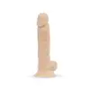 Real Fantasy - Percy. Realistyczne dildo z jądrami i przyssawką. Hipoalergiczny silikon i liczne teksturowania. 17,5 cm długości, 3,5 cm średnicy