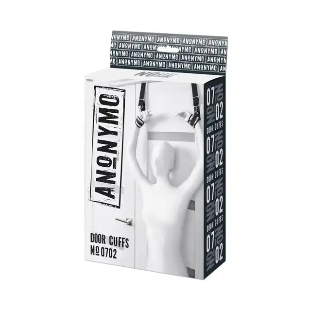 Toyfa - Anonymo Hand Clamps. Nietypowe kajdanki na nadgarstki do mocowania na drzwi. Unieruchom swojego partnera i zrób z nim to o czym pragniesz