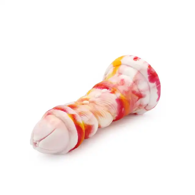 Kiotos Monstar - Beast 1. Dildo w kształcie penisa fantastycznej bestii. 5,5 cm średnicy. Mega tekstury