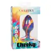 Calexotics - Cheeky Large Swirl Plug -  duży, silikonowy korek analny ze żłobieniami i oryginalną kolorystyką