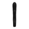 7Candy - Rabbit Twin Touch Black. Elegancki czarno-złoty wibrator z króliczkiem z silikonu medycznego