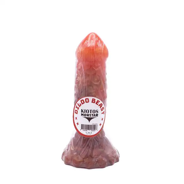 Kiotos Monstar - Beast 40. Penis smoka z łuskami. Niezwykłe dildo 19 cm długości, 4,8 cm średnicy