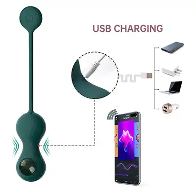 Magic Motion - Crystal Duo Smart Kegel. Zestaw 3 kulek gejszy. 2 sterowane na aplikację. Nieograniczony zasięg. 